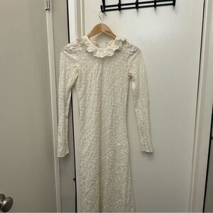 Doen Cream Long Sleeve Dress